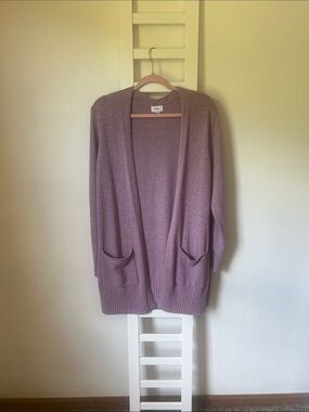 Old Navy Dusty Lilac Open-Front Pocket Cardigan